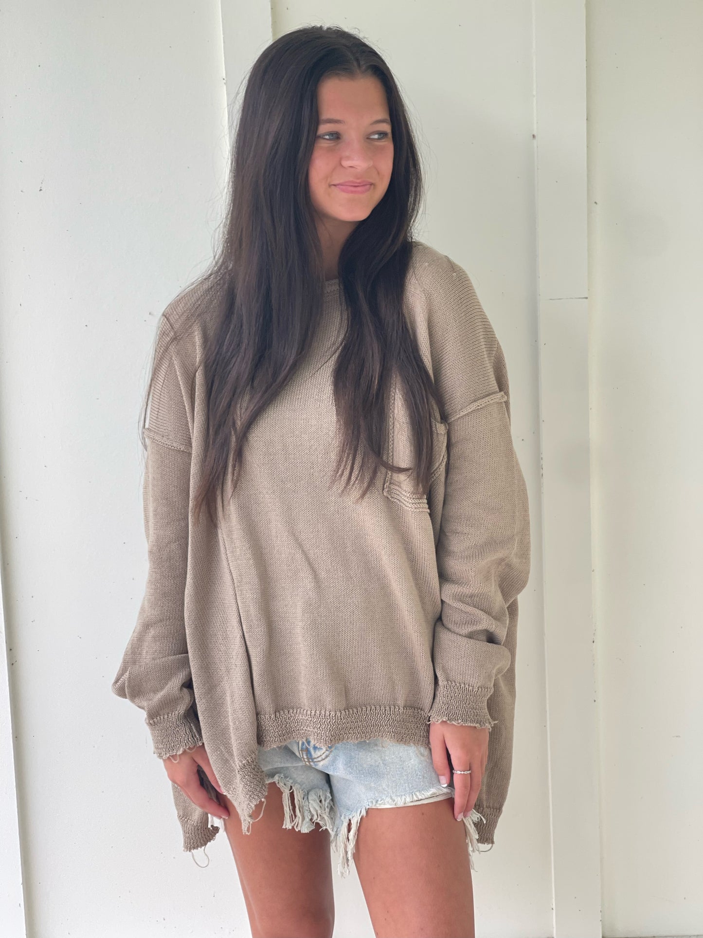 Oversized Pocket Sweater